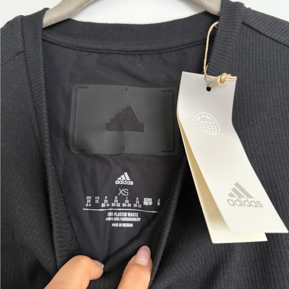 ADIDAS Black Sleeveless Maxi Dress NWT - Picture 2 of 2